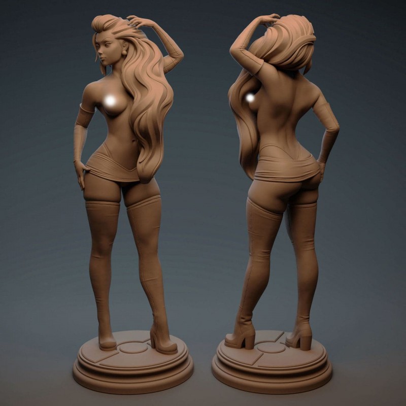 Jessie Pokemon SFW NSFW STL 3D Print Files 3D Kiee Shop