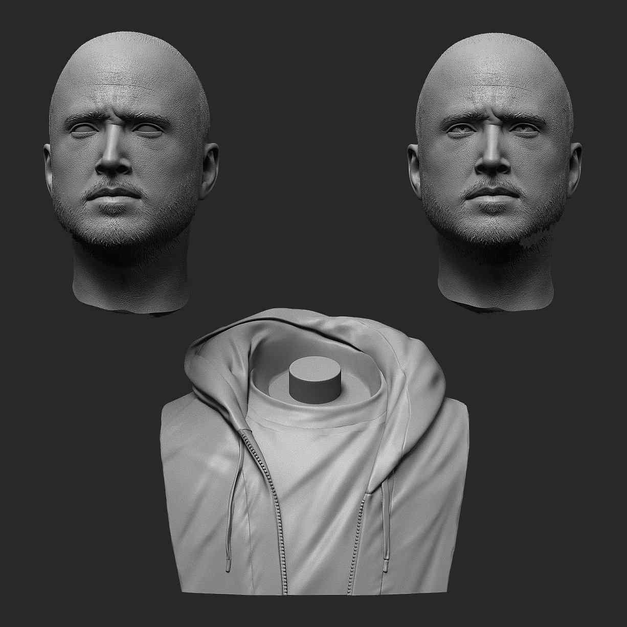 Breaking Bad Jesse Pinkman Bust Stl Files For 3d Print 3d Kiee Shop