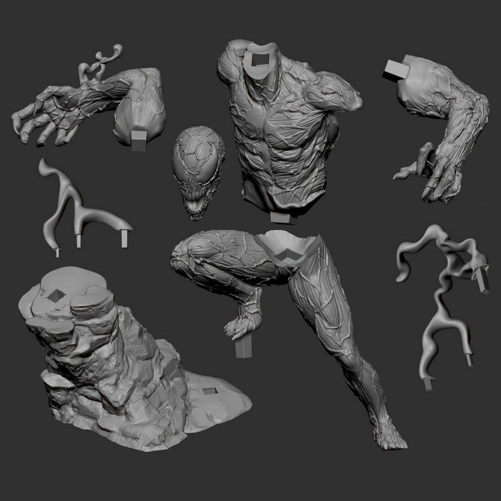 Carnage Statue – STL Files for 3D Print – 3D Kiee Shop