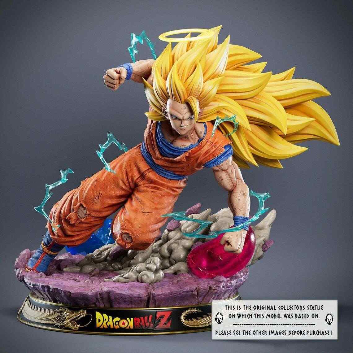 Goku Ultra Instinct Statue Stl Files For 3d Print 3d Kiee Shop 3472