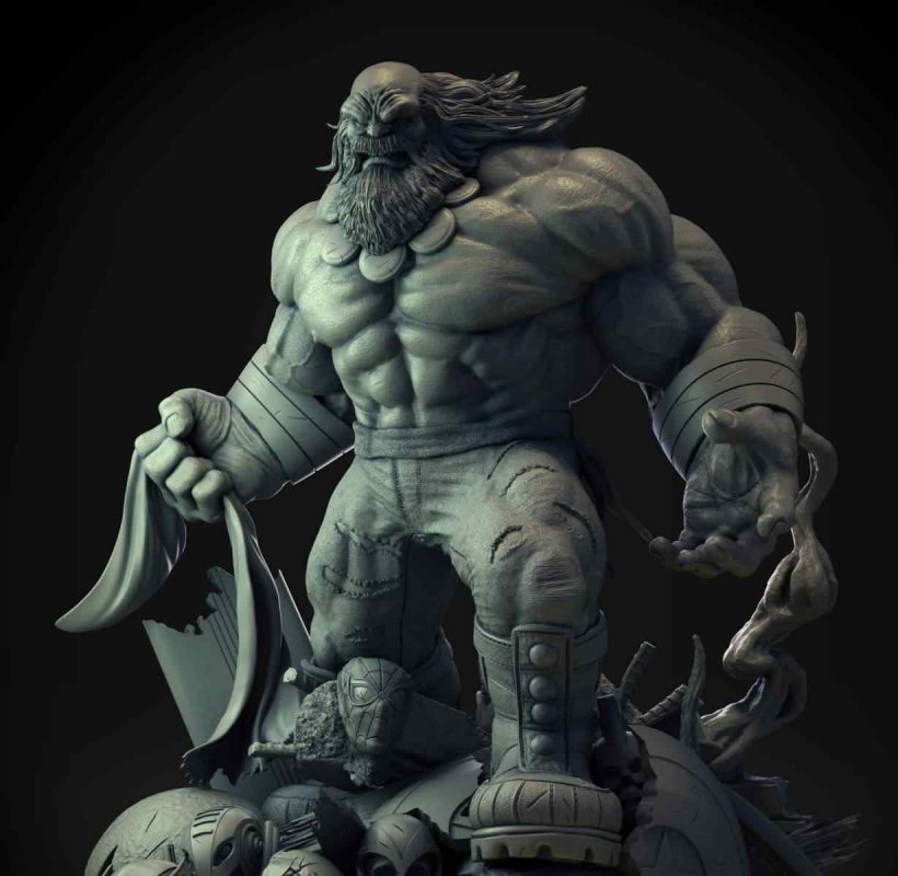 Maestro Hulk Diorama Statue - STL Files for 3D Print