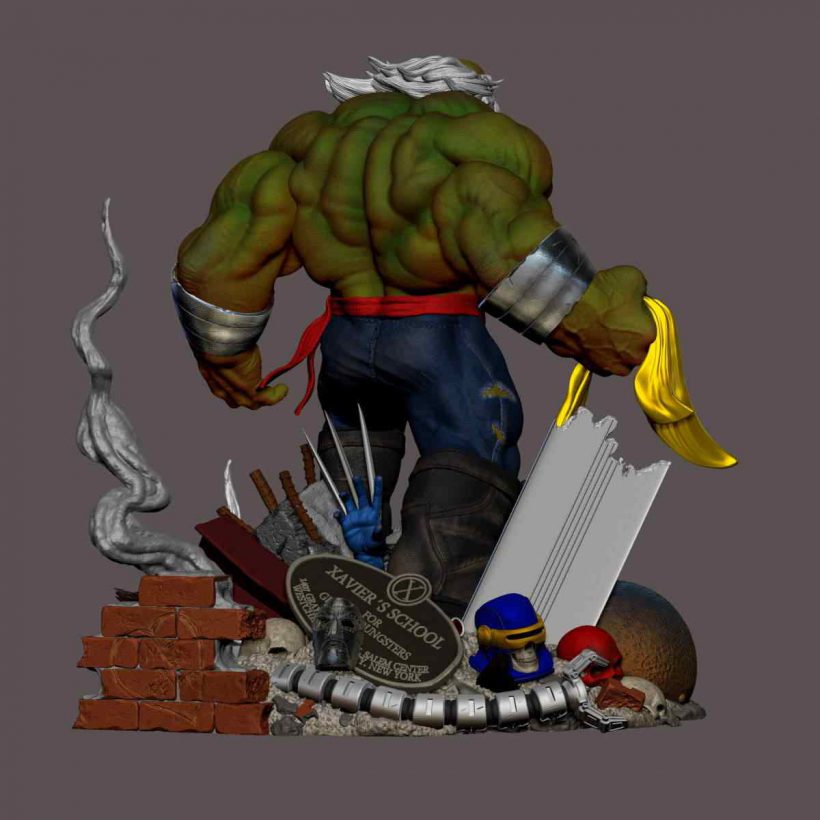 Maestro Hulk Diorama Statue - STL Files for 3D Print