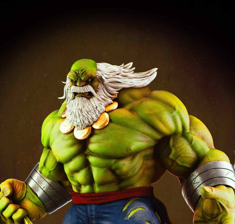 Maestro Hulk Diorama Statue - STL Files for 3D Print