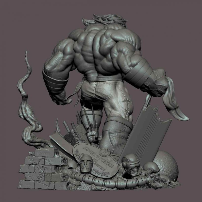 Maestro Hulk Diorama Statue - STL Files for 3D Print