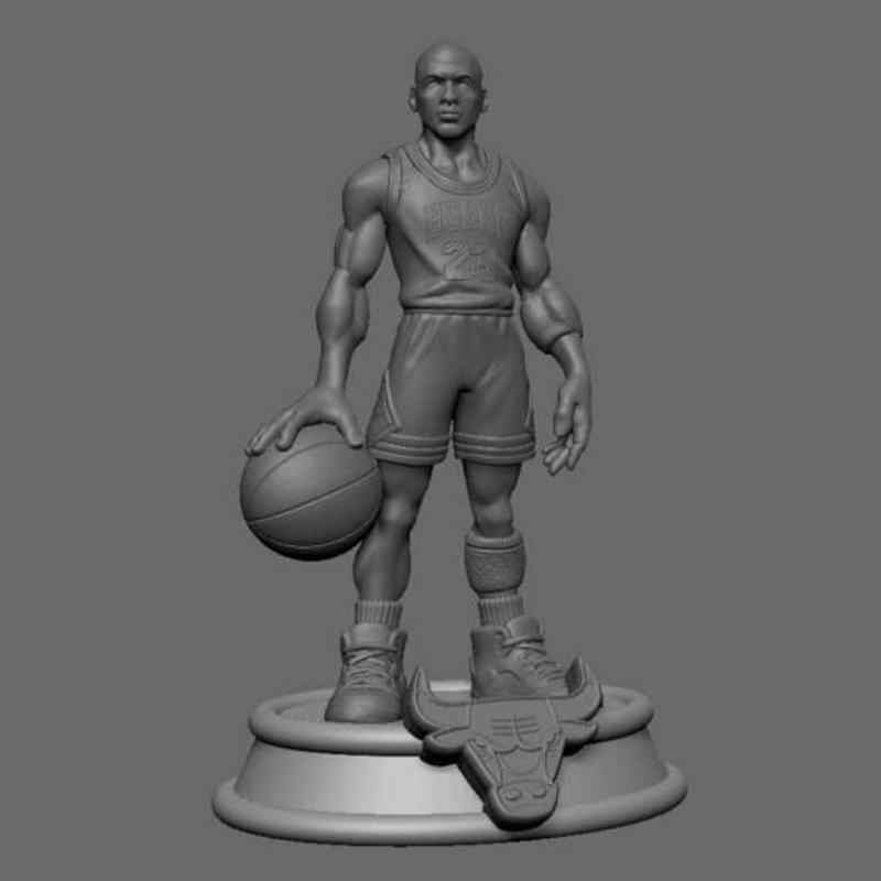 NBA Chicago Bulls Michael Jordan Statue – STL Files for 3D Print – 3D ...