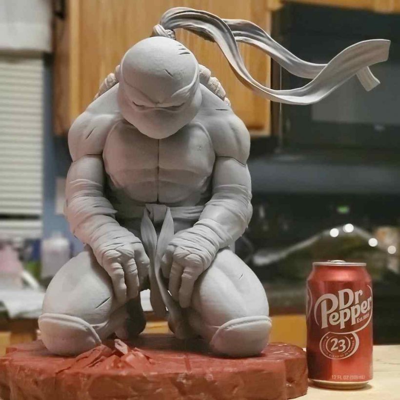 TMNT Donatello Defeated Statue - STL Files for 3D Print