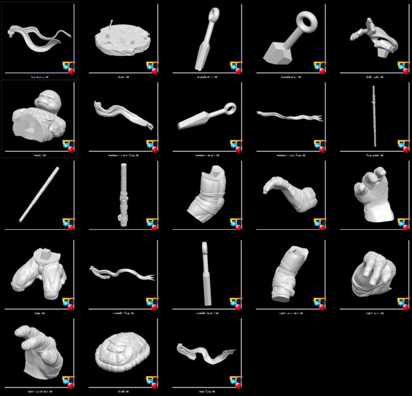 TMNT Donatello Defeated Statue - STL Files for 3D Print