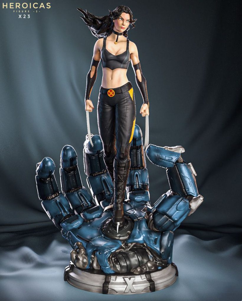 X-23 Statues Pack – Heroicas Collection - STL Files for 3D Print