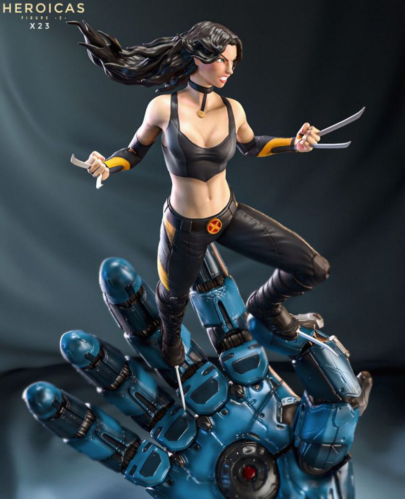 X-23 Statues Pack – Heroicas Collection - STL Files for 3D Print
