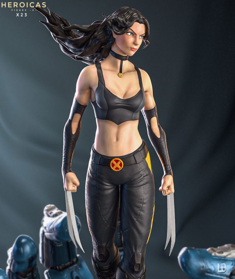 X-23 Statues Pack – Heroicas Collection - STL Files for 3D Print