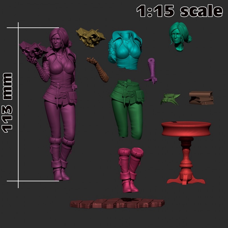 Triss Merigold The Witcher - Games - STL Files for 3D Print