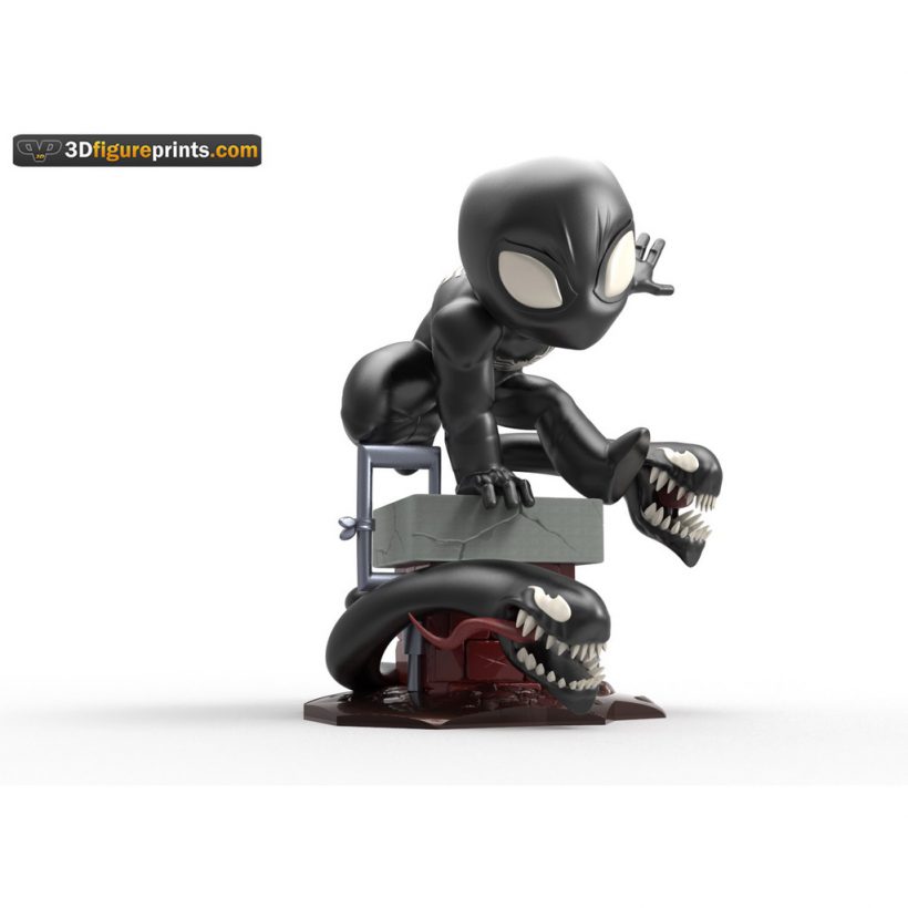 Chibi Symbiote Spider-Man - STL Files for 3D Print