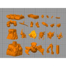 Shaman King Diorama - Manga - STL Files for 3D Print