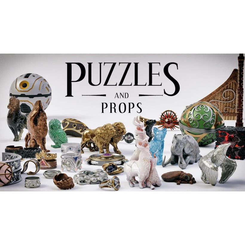 Puzzles and Props - Khóa - Cấu Đố - Đạo Cụ - Trang Sức - STL Files for 3D Print