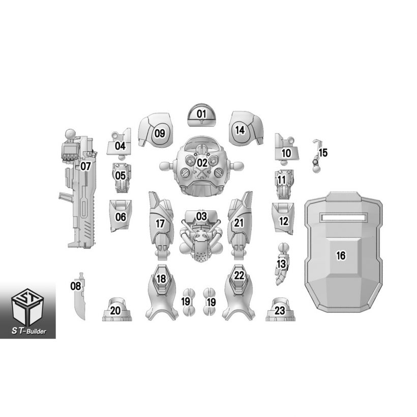 StarCraft II Marine - STL Files for 3D Print