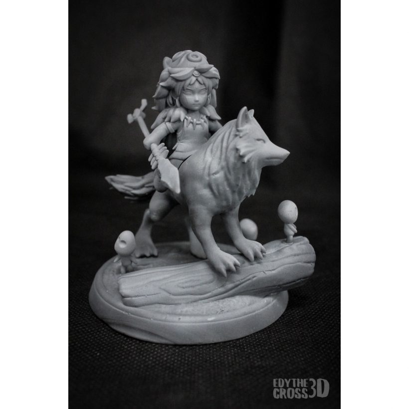 Chibi Princess Mononoke - STL Files for 3D Print