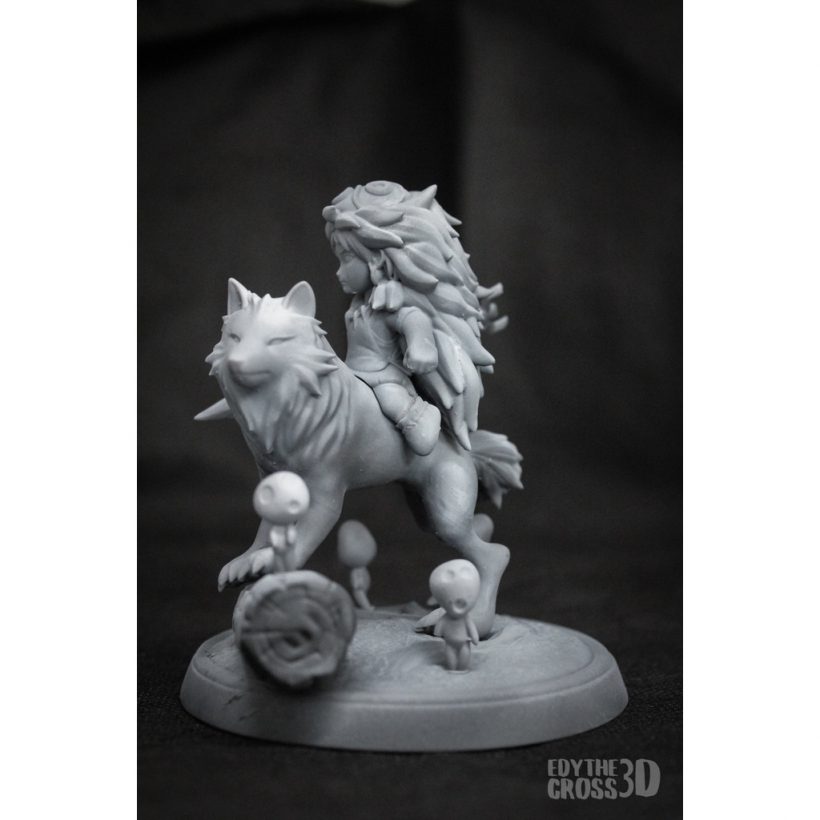 Chibi Princess Mononoke - STL Files for 3D Print
