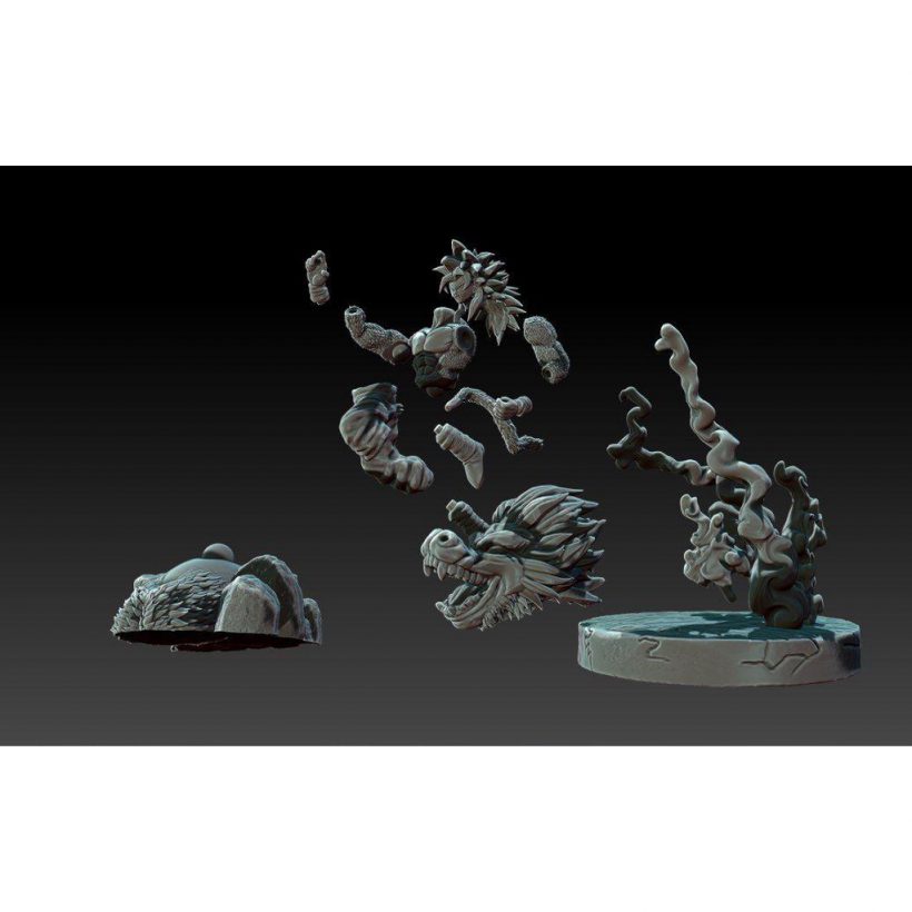 Dragon Ball Super Four Goku and Orangutan - STL Files for 3D Print