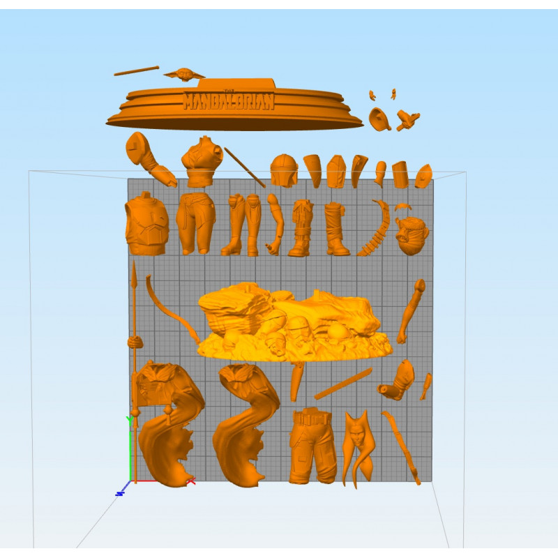 Ahsoka and Mandalorian – STL 3D print files – 3D Kiee Shop