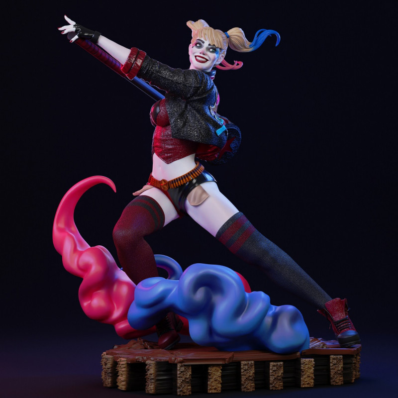 Harley Quinn Stl 3d Print Files 3d Kiee Shop 