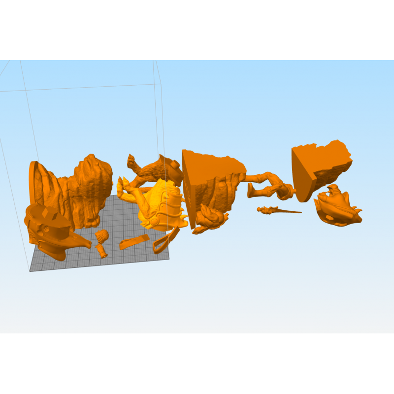 He-man and Battle Cat – STL 3D print files – 3D Kiee Shop