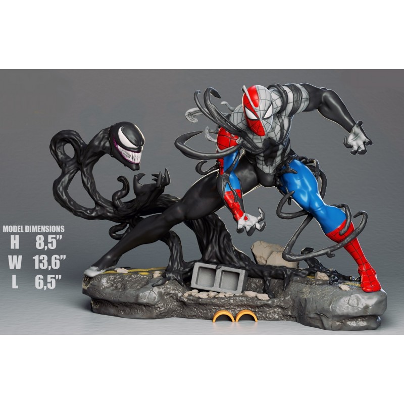 Venom Take Over Spiderman – STL 3D print files – 3D Kiee Shop