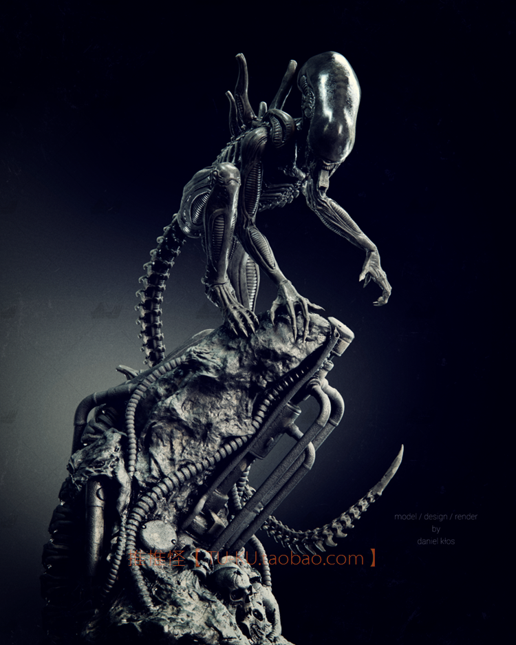 Alien 3D Printing Model Stl – 3D Kiee Shop