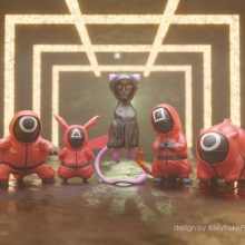 Squid game starter Pokemon 3D Printable Model Stl