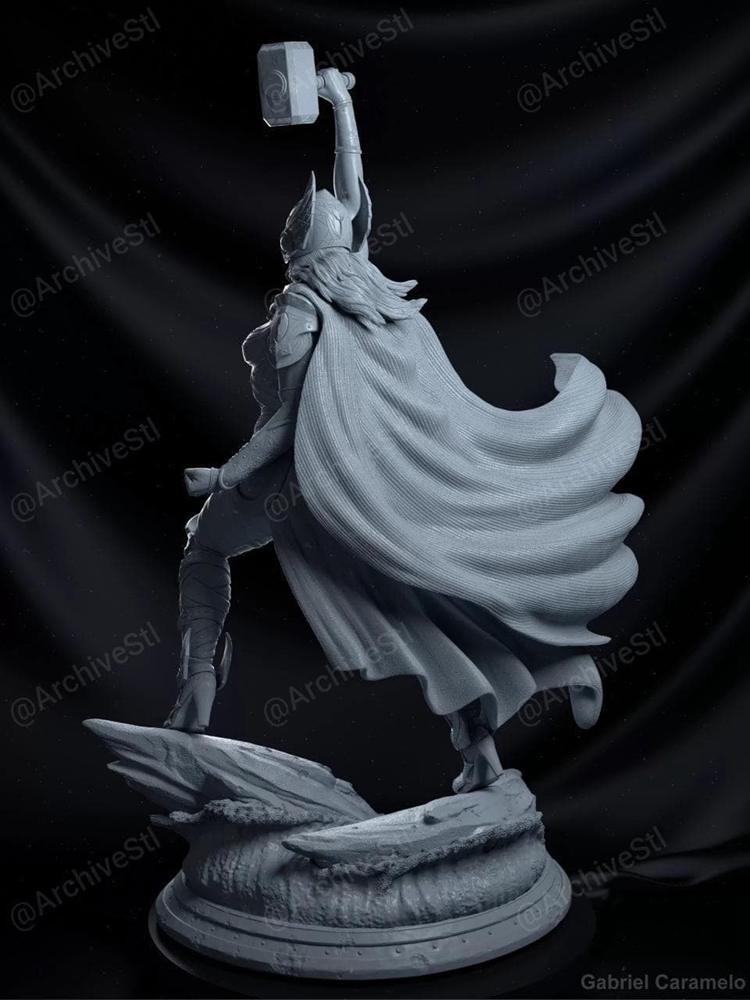 Lady Thor 3d Printable Model Stl 3d Kiee Shop