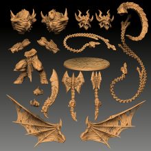 2019S2 Epic Boss Baalzrodan the demon king 3D Printable Model Stl