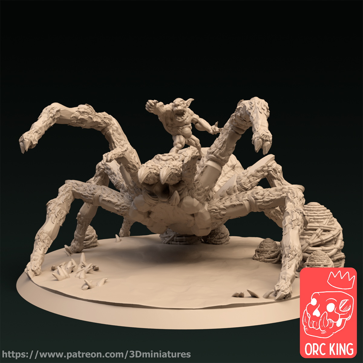 Orc King 202102 3D Printable Model Stl