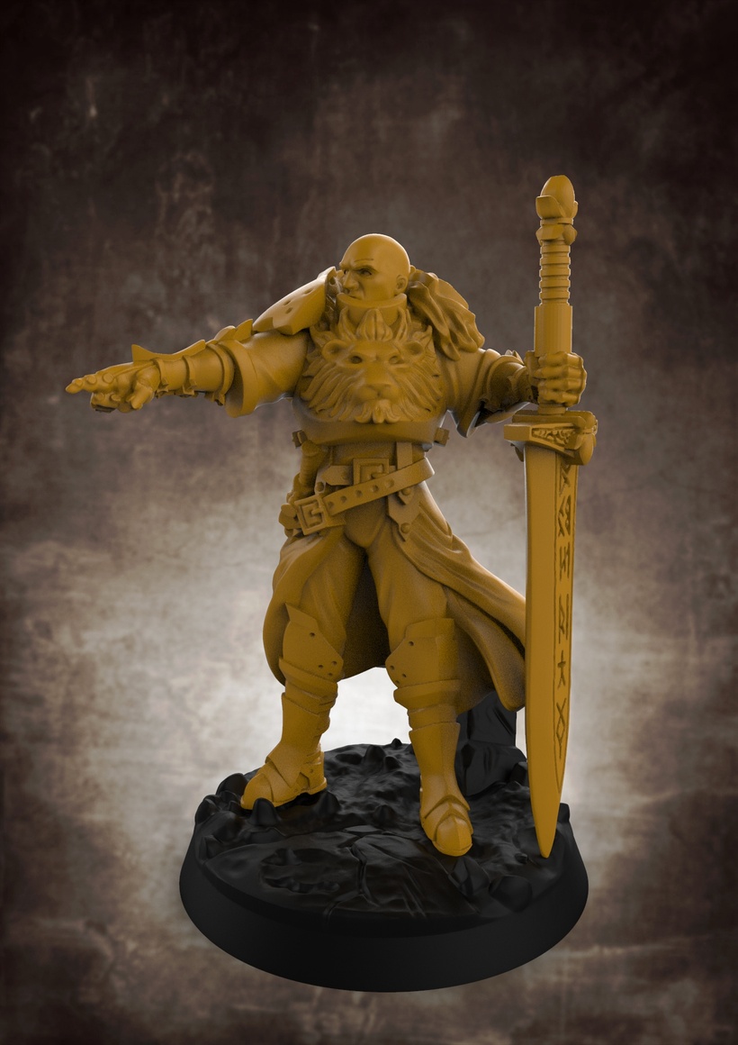Lion Tower 202001 3D Printable Model Stl