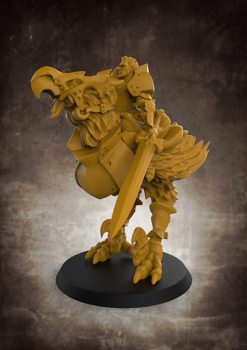 Lion Tower 202001 3D Printable Model Stl