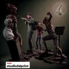 Joel and Ellie The Last of Us Diorama - STL 3D print files