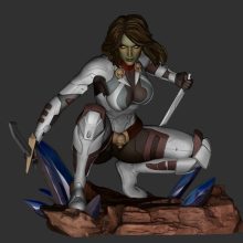 Armored Gamora 3D Printable Model Stl