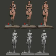 Lara croft Sexy - STL 3D print files
