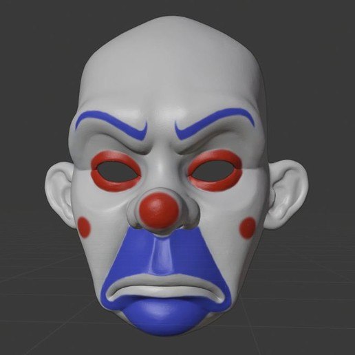 Joker Bank mask 3d print stl files – 3D Kiee Shop