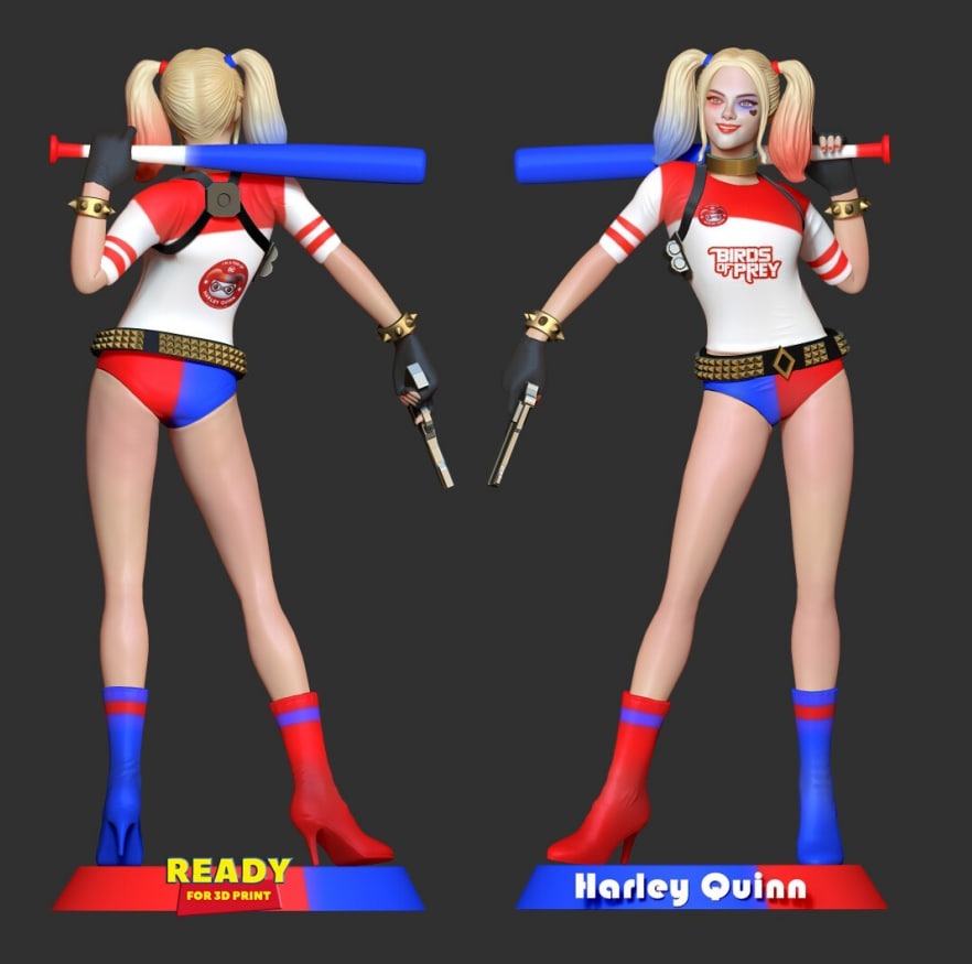 Harley Quinn 3d Printing Stl Files 3d Kiee Shop 