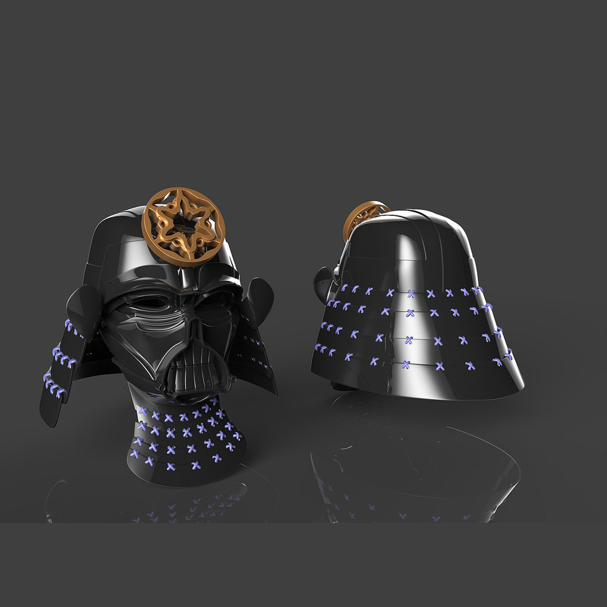 Darth Vader Samurai Helmet 3D Printable Model Stl – 3D Kiee Shop