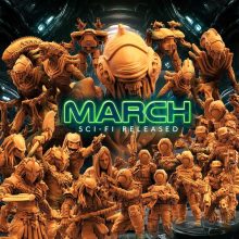 March 2024 Sci-fi Papsikels Miniatures