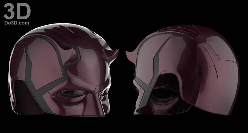 DareDevil Helmet 3D Printable Model Stl-2