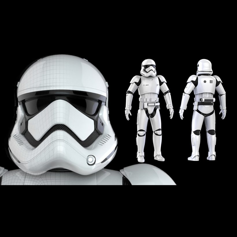 Stormtrooper Armor + Helmet Star Wars 3D Printable Model Stl