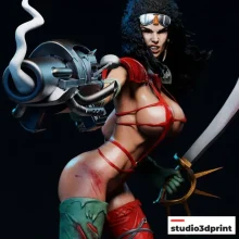 Julie Strain Heavy Metal - STL 3D print files