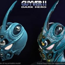Guyver Helmet 3d printing stl files