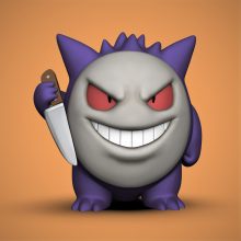 Horror icons as Pokemon stl files for 3d printing model