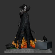 The Crow Brandon Lee Is that gasoline I smell - STL 3D print files