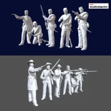 US Civil War soldiers - STL 3D print files