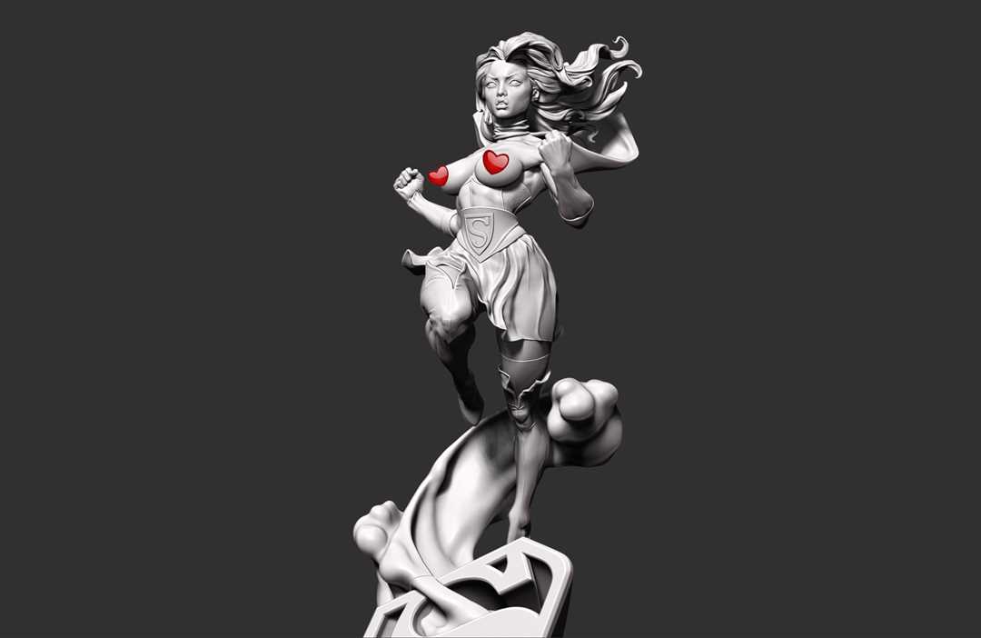 1576 DC Bombshell Supergirl NSFW - Kara Starikov - STL 3D Print Files