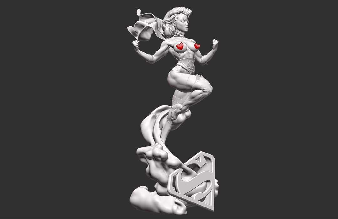 1576 DC Bombshell Supergirl NSFW - Kara Starikov - STL 3D Print Files