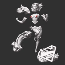 1576 DC Bombshell Supergirl NSFW - Kara Starikov - STL 3D Print Files